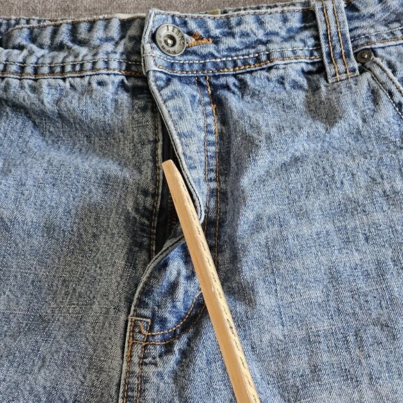 Bongo Shorts Mens 38 Blue Classic Fit 12" Inseam Jorts CottonDenim M1501003 VTG - Picture 9 of 16